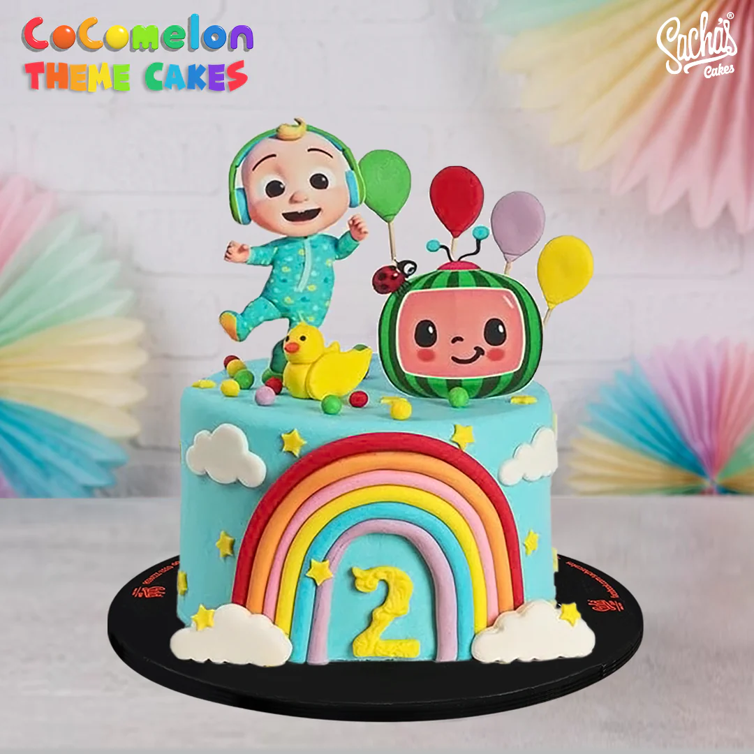 CocoMelon Party Palooza Birthday Cake